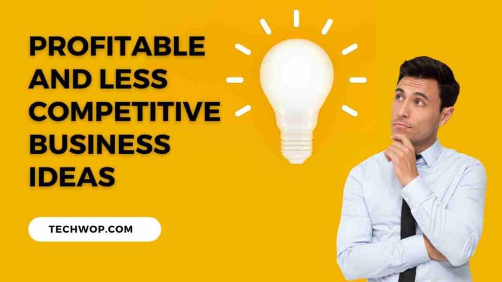 profitable and less competitive business ideas